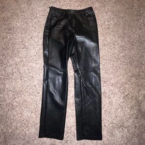 ARITZIA WILFRED LEATHER PANTS SIZE 8